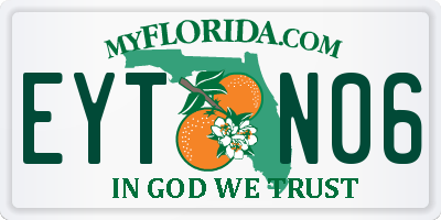 FL license plate EYTN06