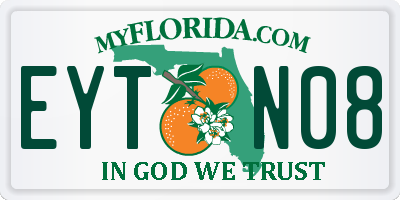 FL license plate EYTN08