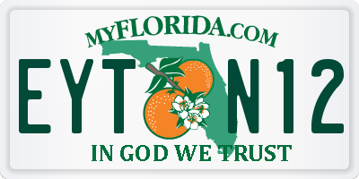 FL license plate EYTN12