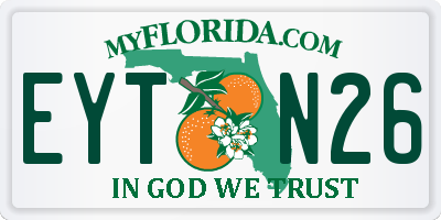 FL license plate EYTN26