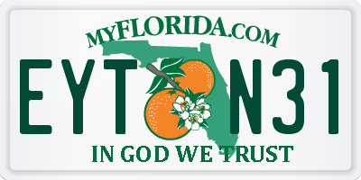 FL license plate EYTN31