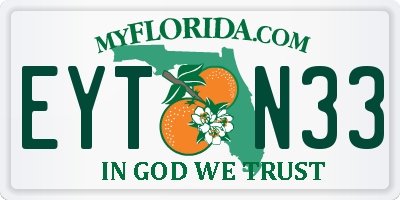 FL license plate EYTN33