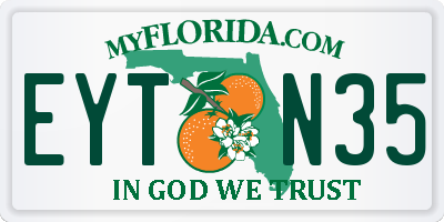 FL license plate EYTN35