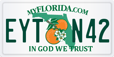 FL license plate EYTN42