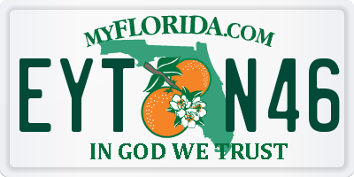 FL license plate EYTN46