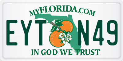FL license plate EYTN49