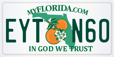 FL license plate EYTN60