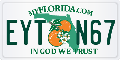 FL license plate EYTN67