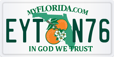 FL license plate EYTN76