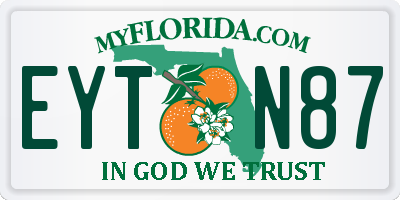FL license plate EYTN87