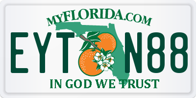 FL license plate EYTN88