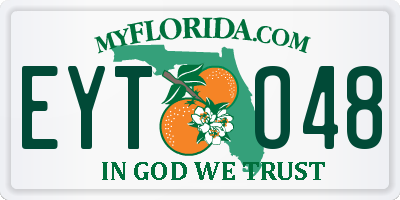 FL license plate EYTO48