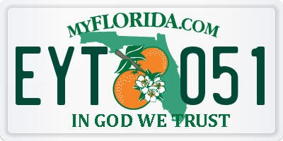 FL license plate EYTO51