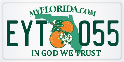 FL license plate EYTO55