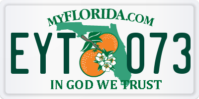 FL license plate EYTO73