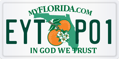 FL license plate EYTP01