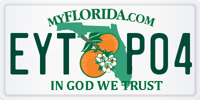 FL license plate EYTP04