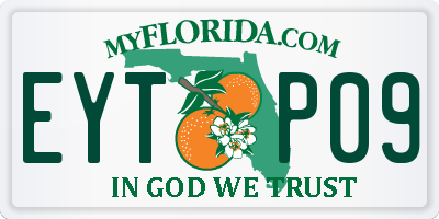 FL license plate EYTP09