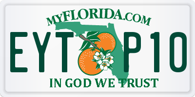 FL license plate EYTP10
