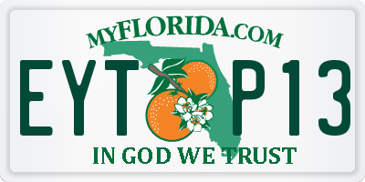 FL license plate EYTP13