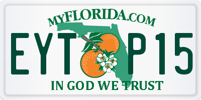 FL license plate EYTP15