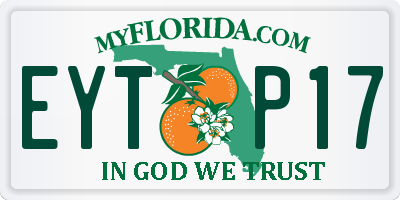 FL license plate EYTP17