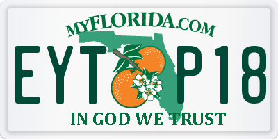 FL license plate EYTP18