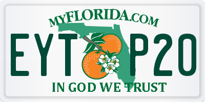 FL license plate EYTP20