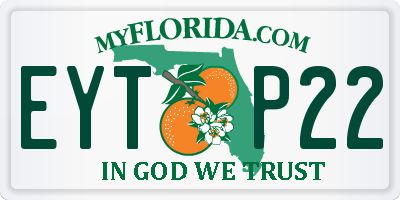 FL license plate EYTP22