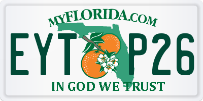FL license plate EYTP26