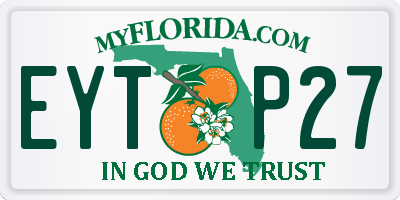 FL license plate EYTP27
