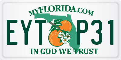 FL license plate EYTP31