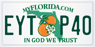FL license plate EYTP40