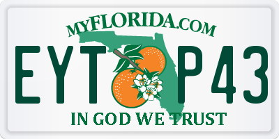 FL license plate EYTP43