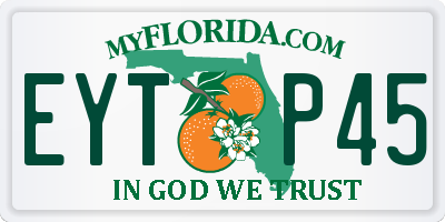 FL license plate EYTP45
