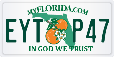 FL license plate EYTP47