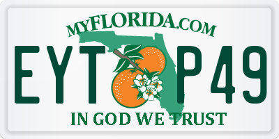 FL license plate EYTP49