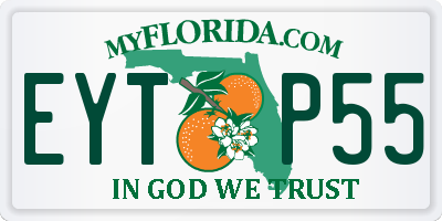 FL license plate EYTP55