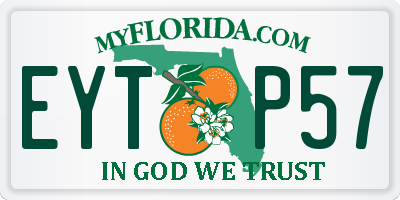 FL license plate EYTP57