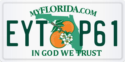 FL license plate EYTP61