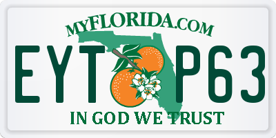 FL license plate EYTP63