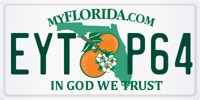 FL license plate EYTP64