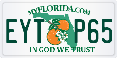 FL license plate EYTP65