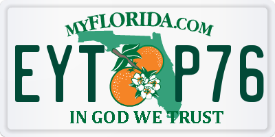 FL license plate EYTP76