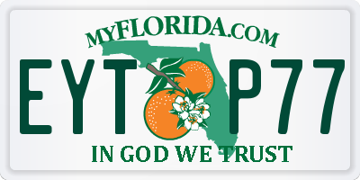 FL license plate EYTP77