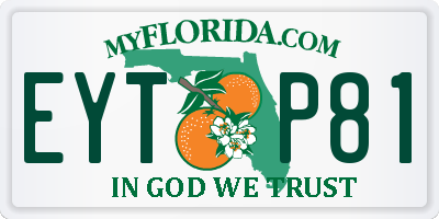 FL license plate EYTP81