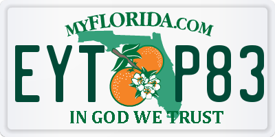 FL license plate EYTP83