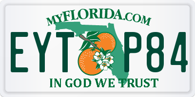 FL license plate EYTP84