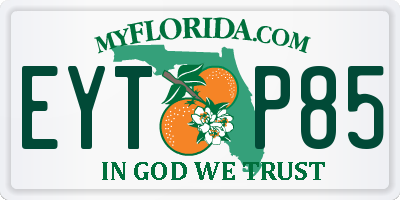 FL license plate EYTP85