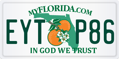 FL license plate EYTP86
